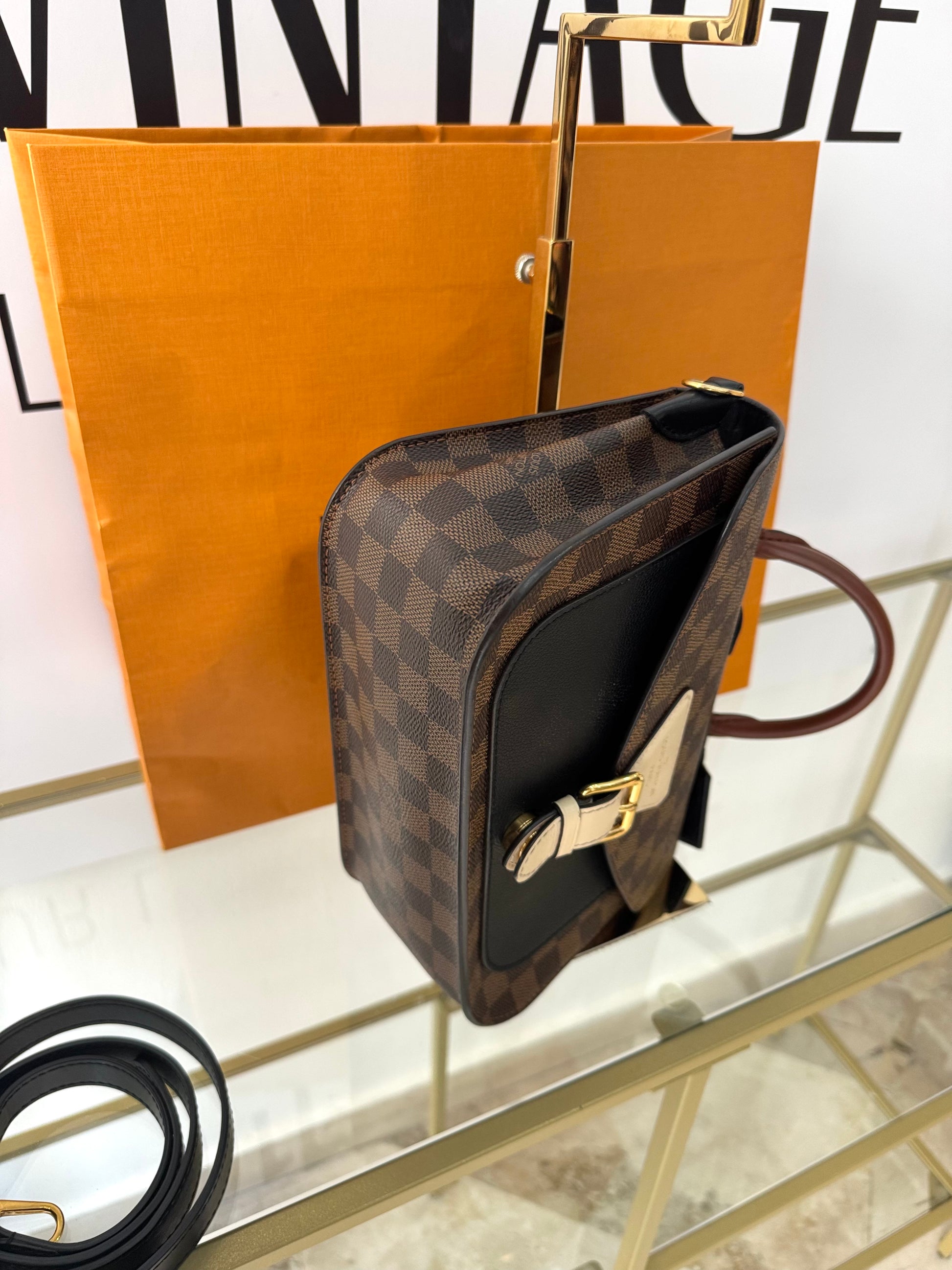 Borsa Beaumarchais Damier Ebène Louis Vuitton