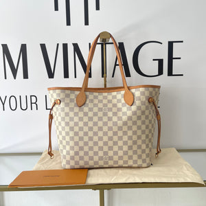 Borsa Neverfull MM Damier Azur Louis Vuitton