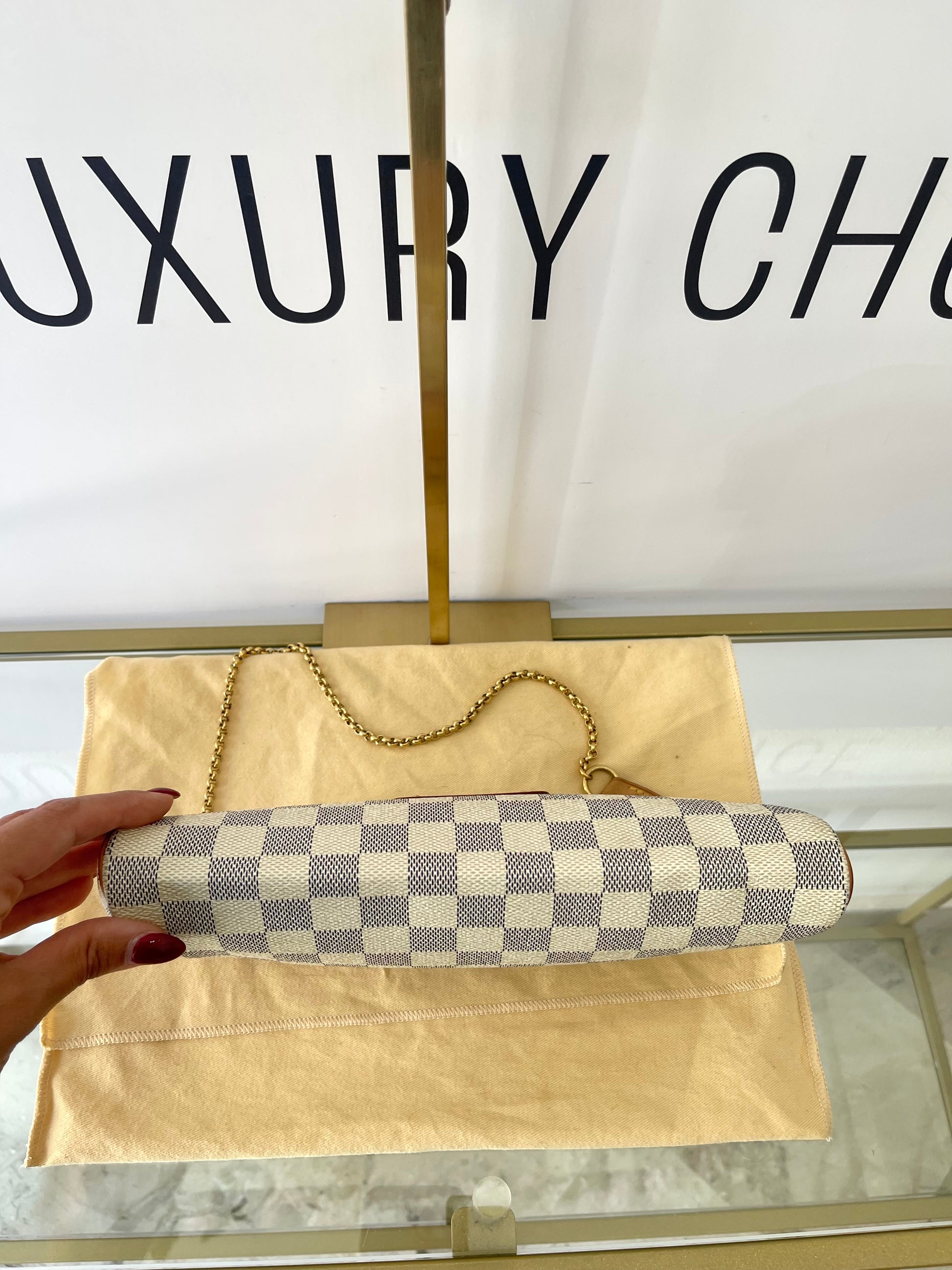 Pochette Eva Damier Azur Louis Vuitton