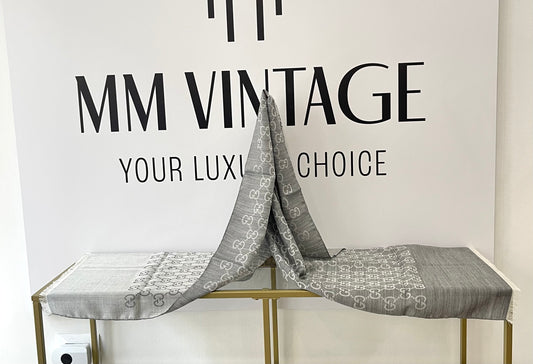 Stola GG in Lana e Seta reversibile Gucci