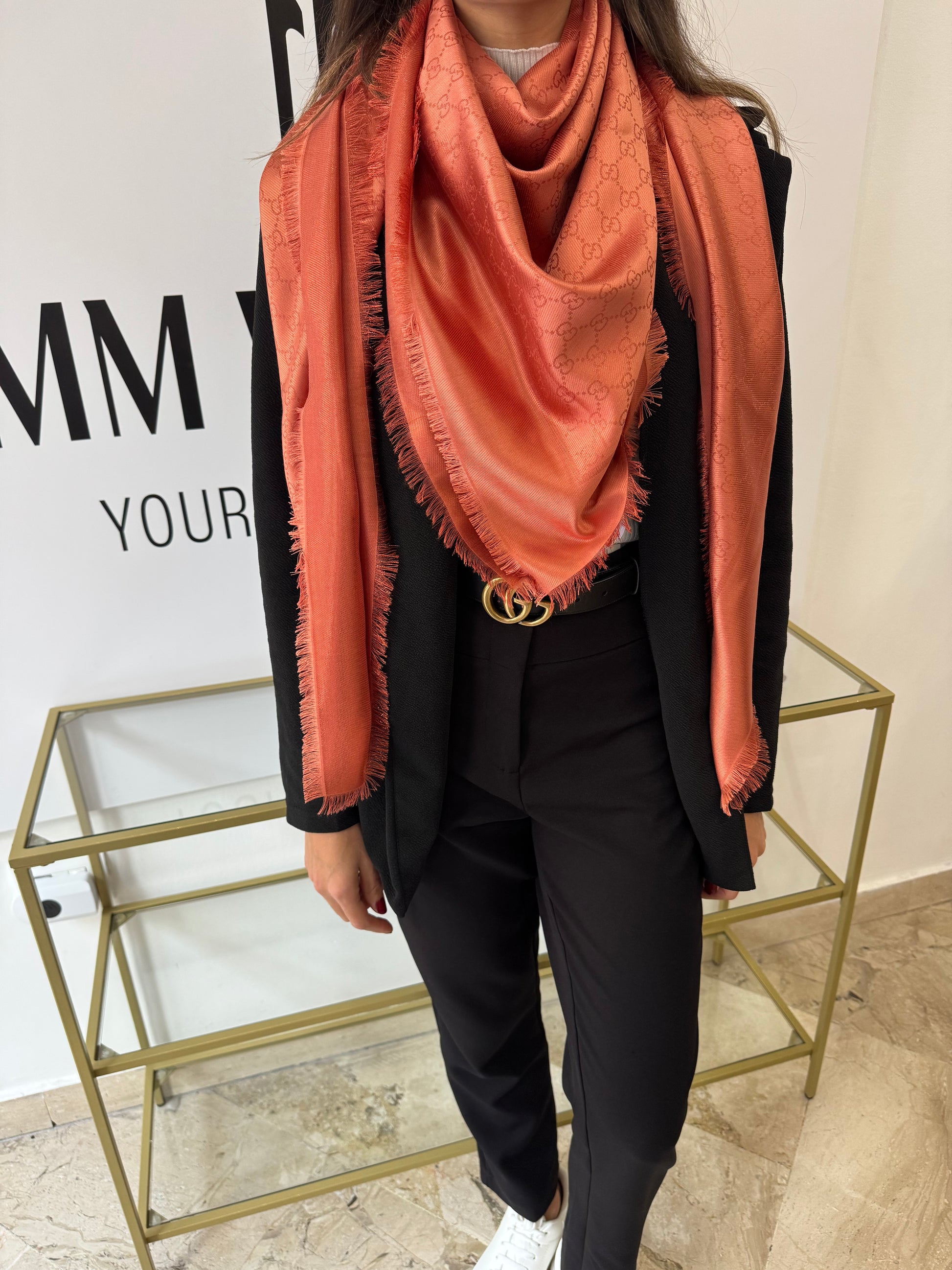 Scialle GG Lamé Gucci