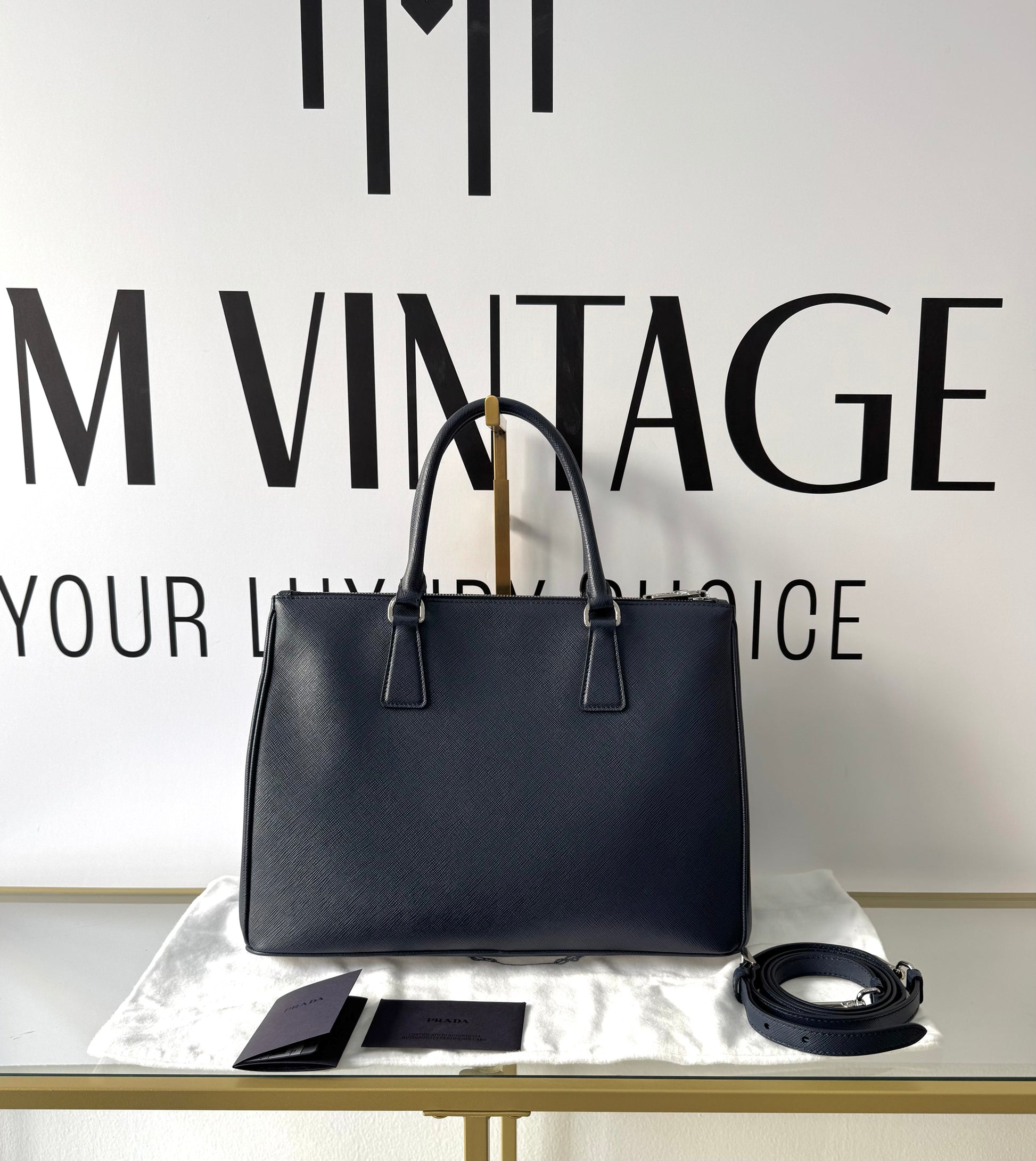 Borsa Galleria Large in Saffiano Prada
