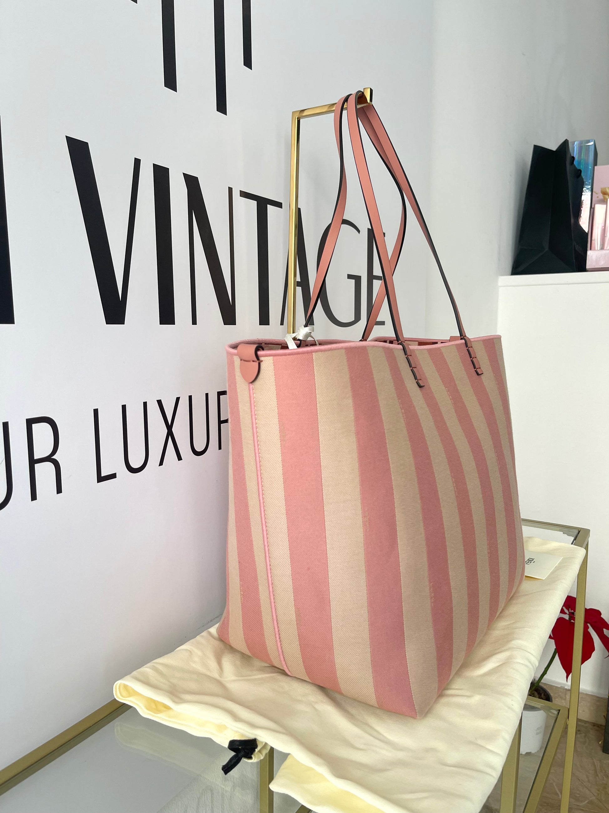 Borsa Shopping Roll Large reversibile Fendi