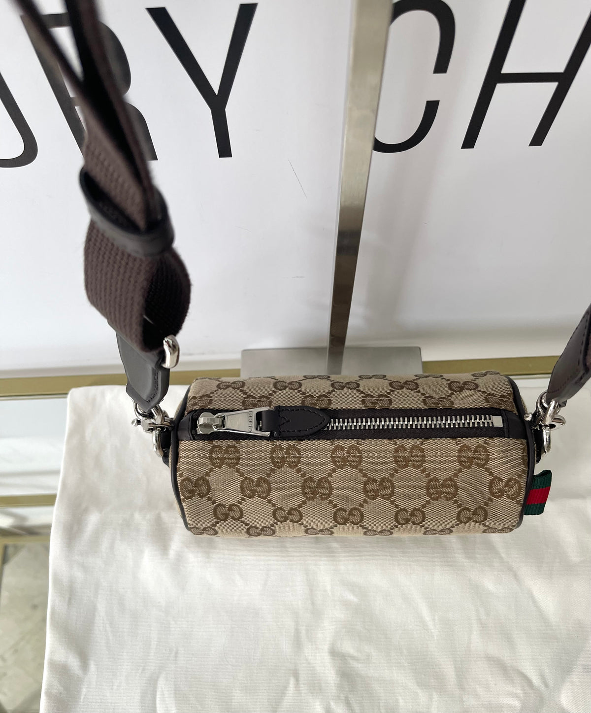 Borsa tracolla Cilindrica Mini GG Gucci