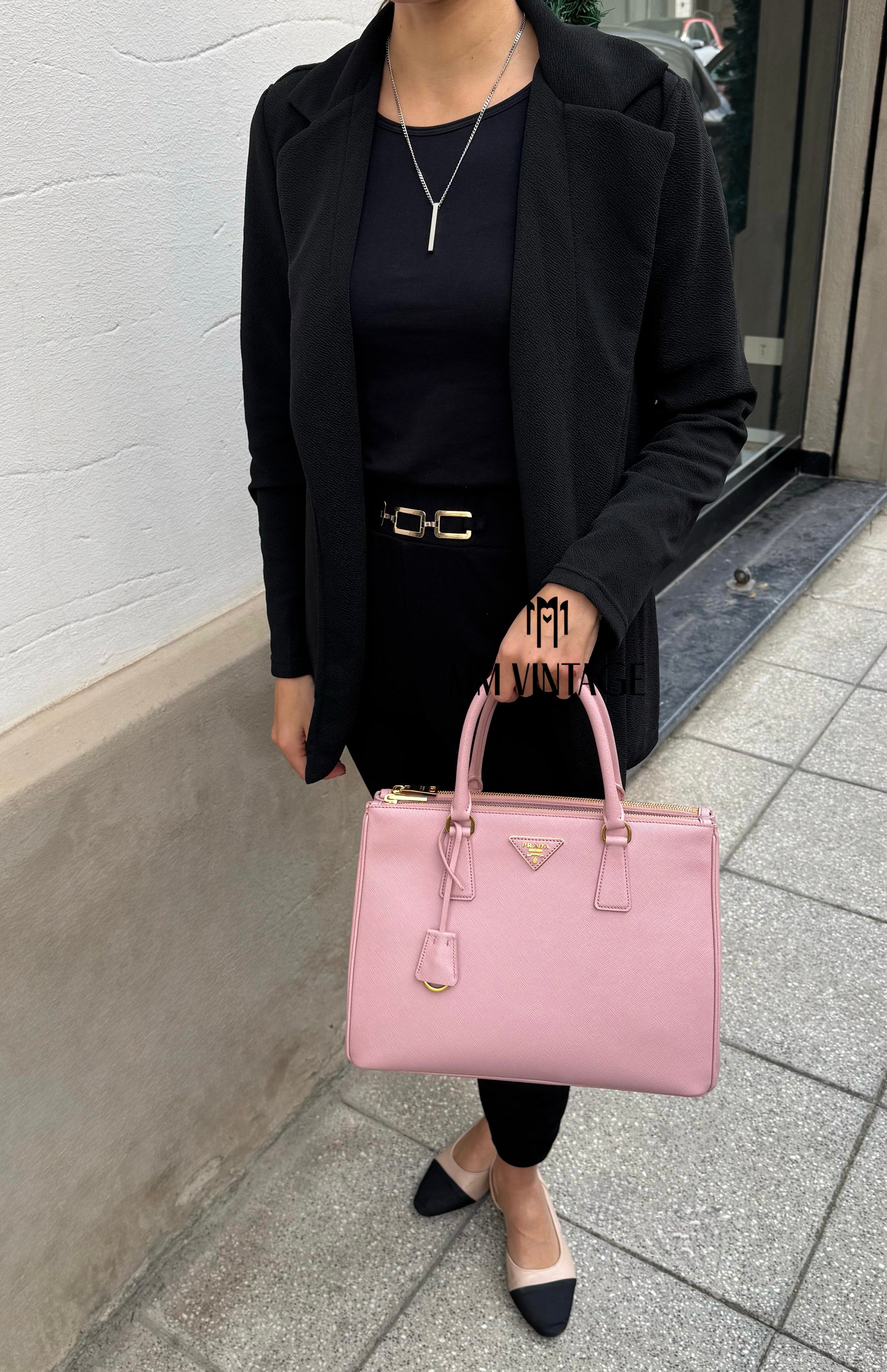 Borsa Galleria Large in Saffiano Prada