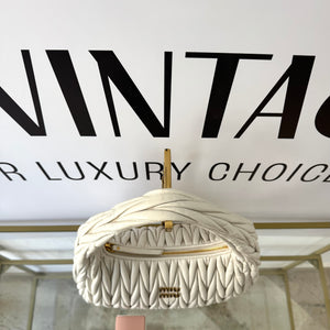 Borsa Hobo Wander Matelassé Miu Miu