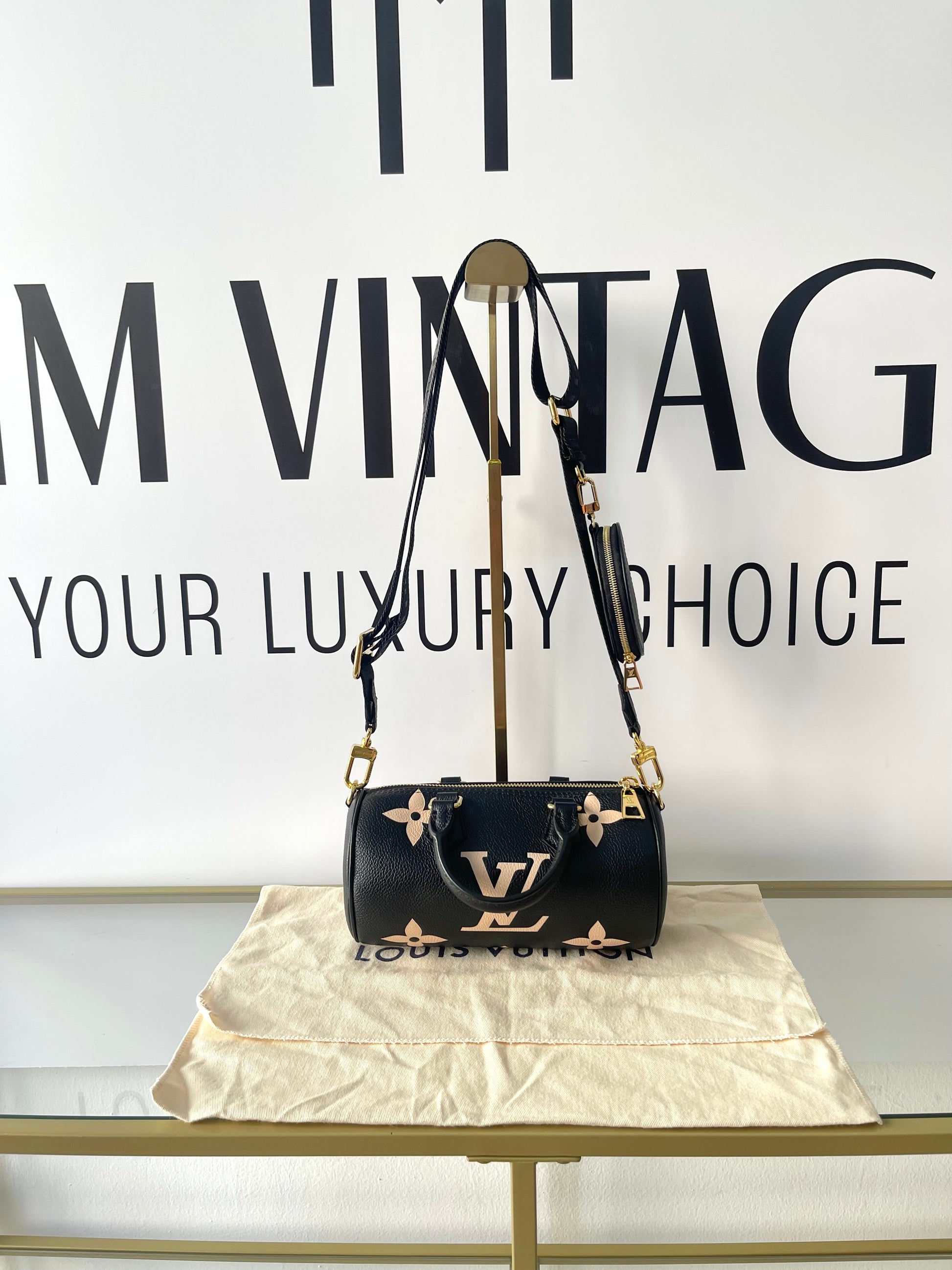 Borsa Papillon BB Monogram Empreinte Bicolor Louis Vuitton