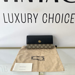 Portafoglio Continental GG Marmont Bicolore Gucci