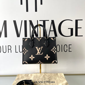Borsa OnTheGo PM Monogram Empreinte Bicolor Louis Vuitton