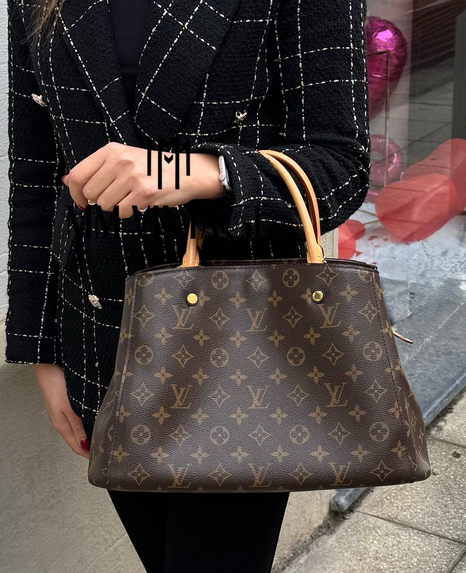 Borsa Montaigne MM Monogram Louis Vuitton