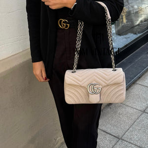 Borsa Marmont 26 GG in Nabuk Gucci