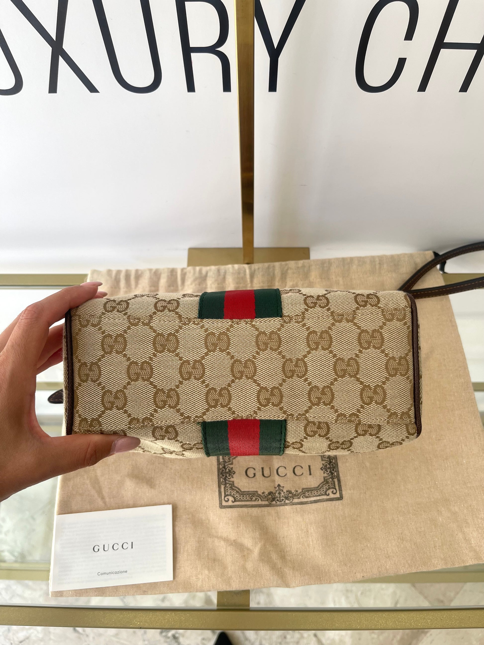 Borsa Camera Bag Horsebit Web Gucci