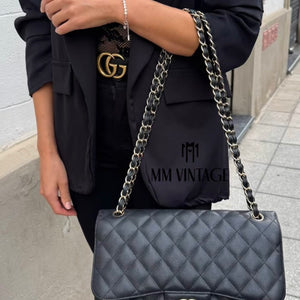 Borsa Timeless Jumbo hw oro caviar doppia patta Chanel