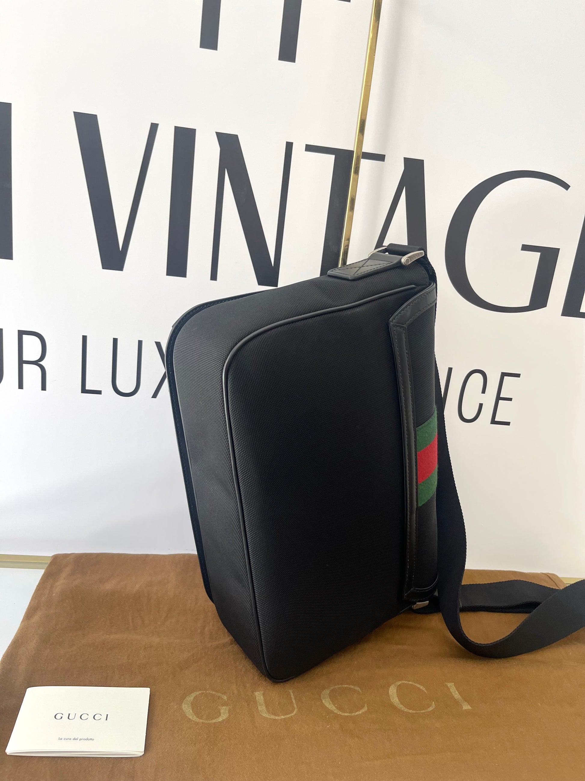 Borsa Techno Web Stripe Gucci
