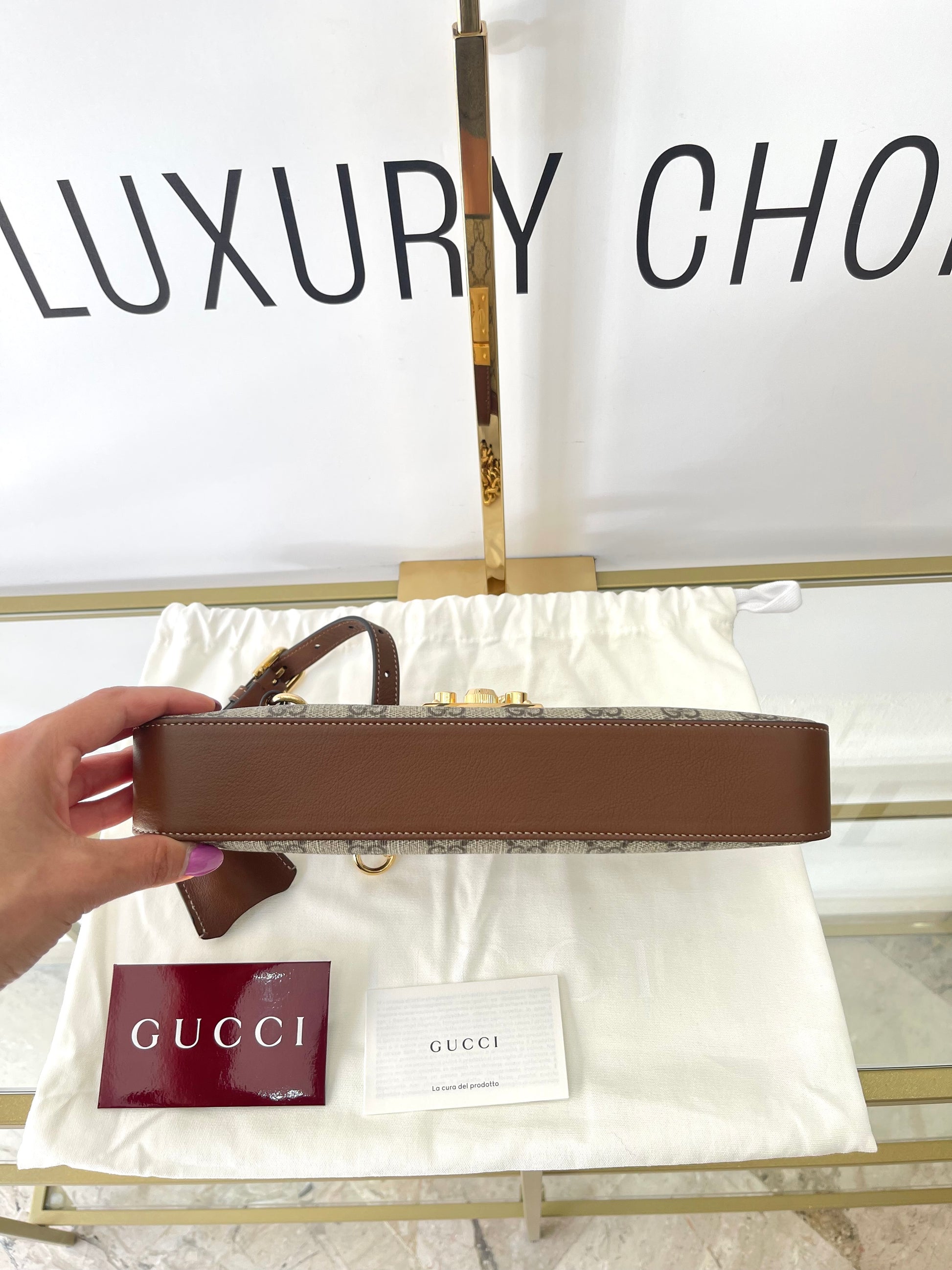 Borsa Padlock GG Supreme Gucci