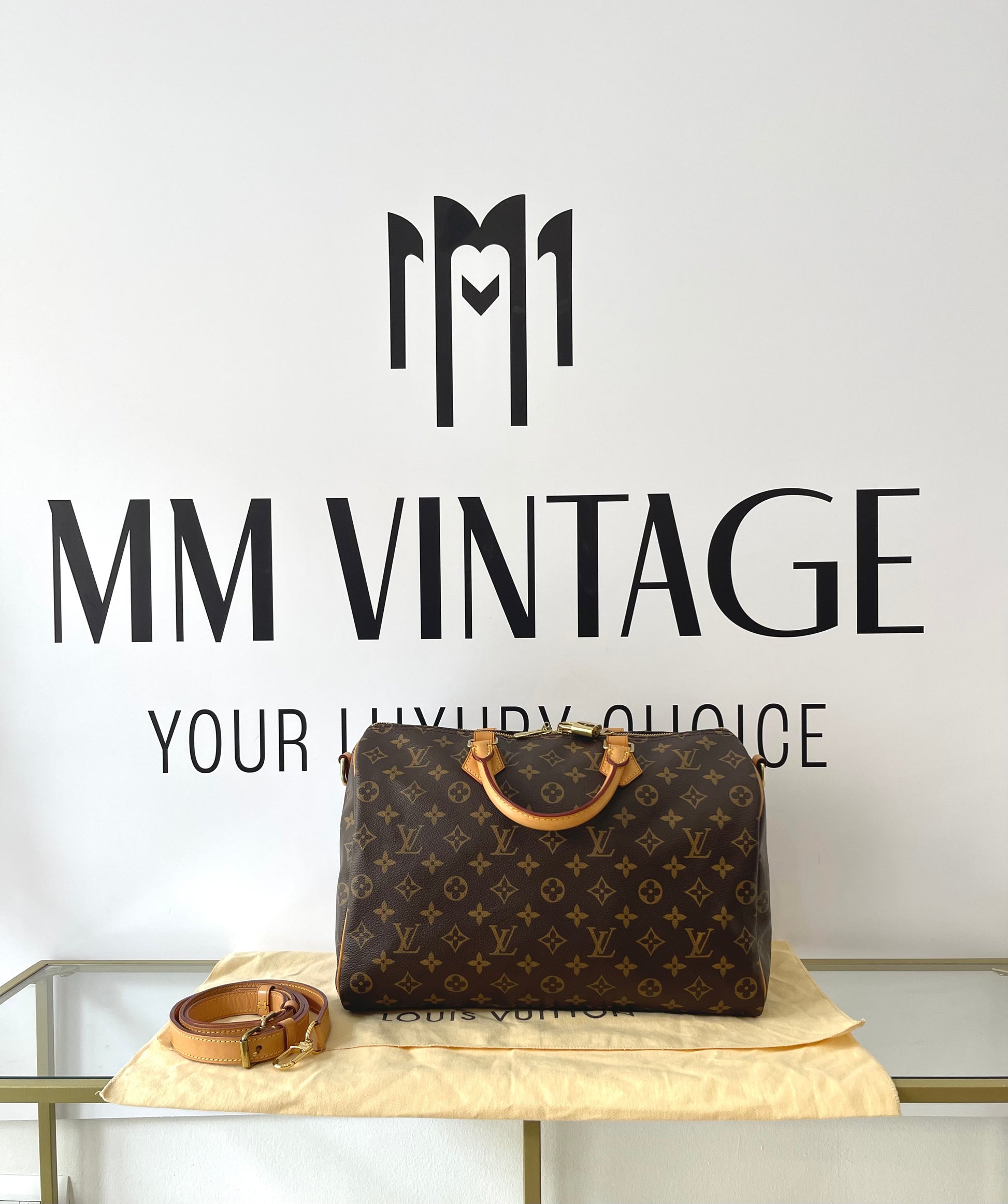 Borsa Speedy 35 Bandoulière Monogram Louis Vuitton