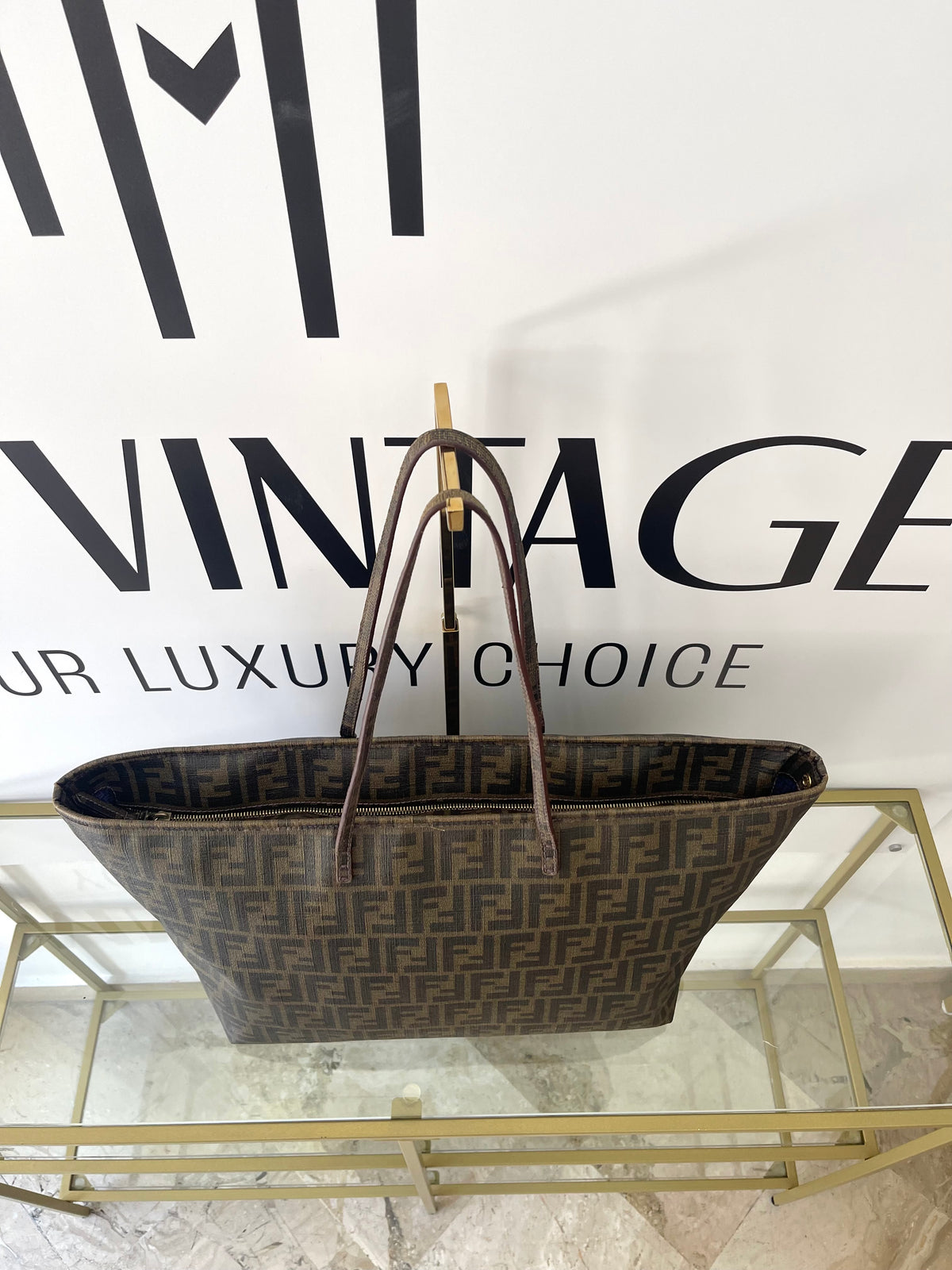Borsa Shopping Roll FF Zucca Fendi