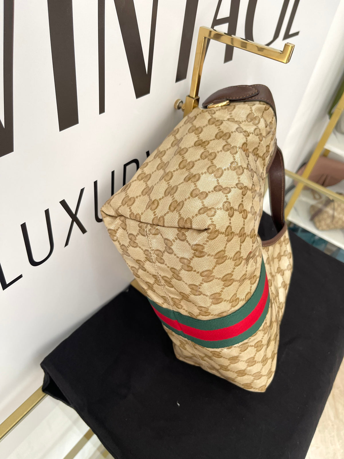 Borsa Shopping Giglio GG Crystal Gucci