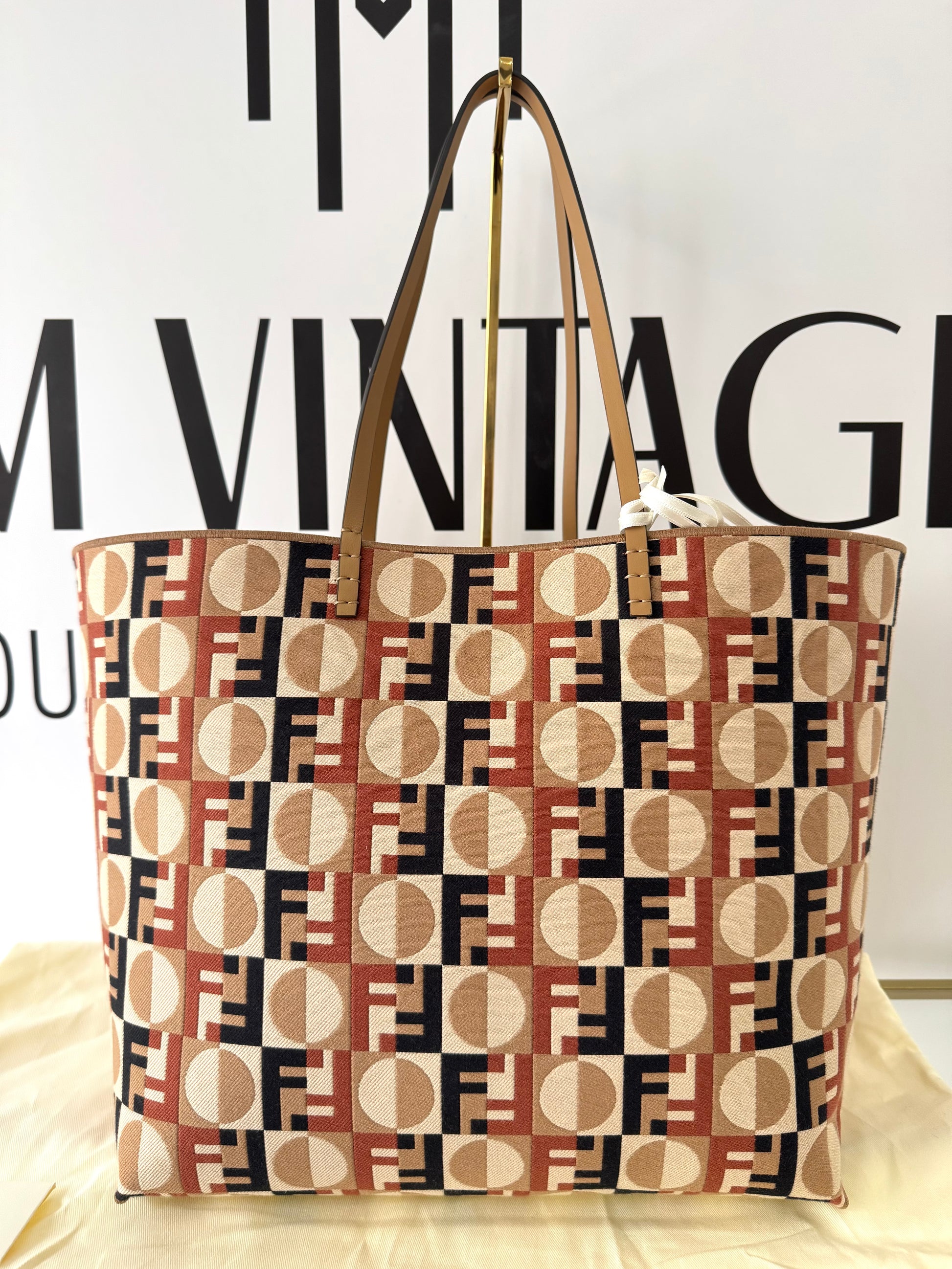 Borsa Shopping Roll Large Reversibile Fendi