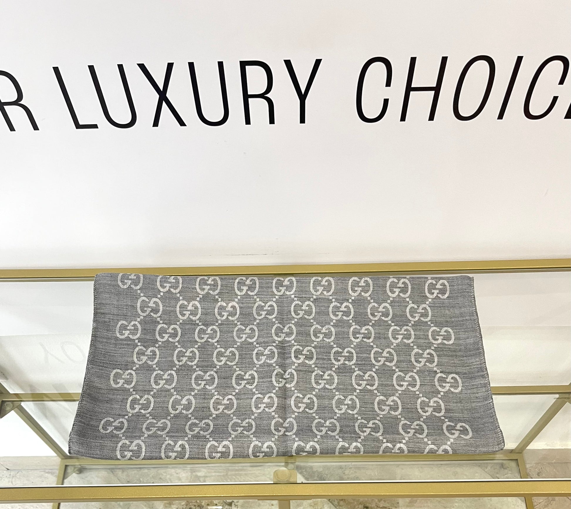 Stola GG in Lana e Seta reversibile Gucci