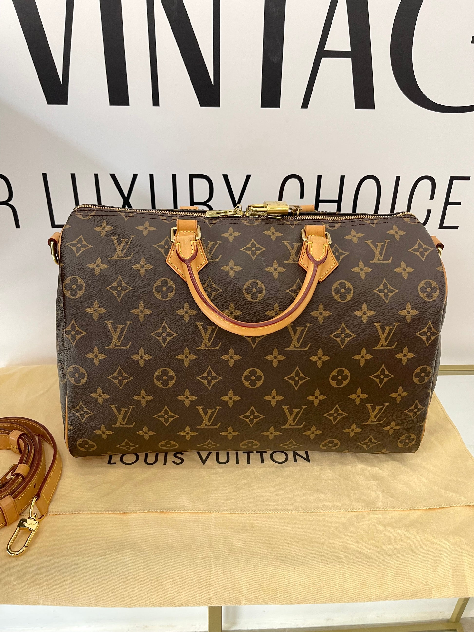 Borsa Speedy 35 Bandoulière Monogram Louis Vuitton