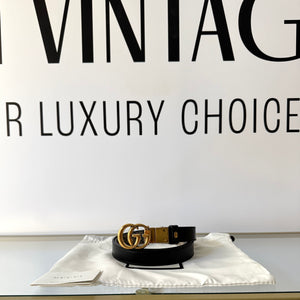 Cintura reversibile GG Marmont Supreme 2 cm Gucci