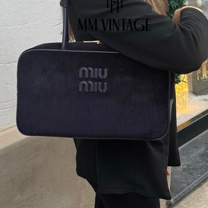 Borsa Beau in velluto a coste Miu Miu