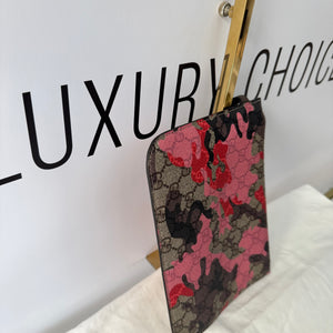 Borsa Shopping Camouflage GG Supreme Gucci