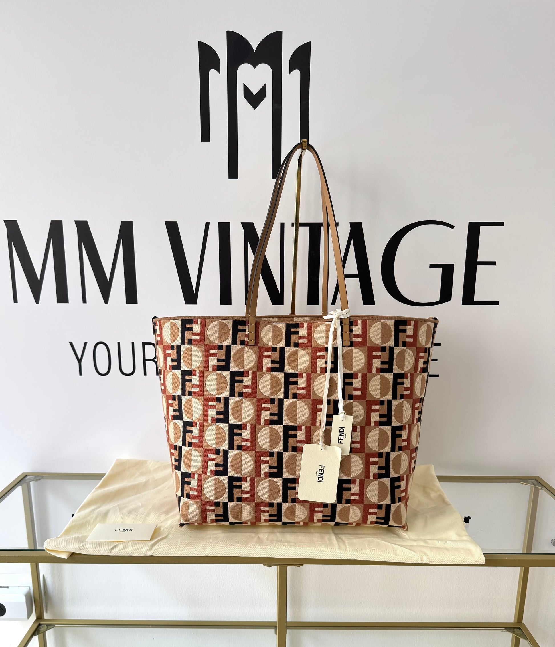 Borsa Shopping Roll Large Reversibile Fendi