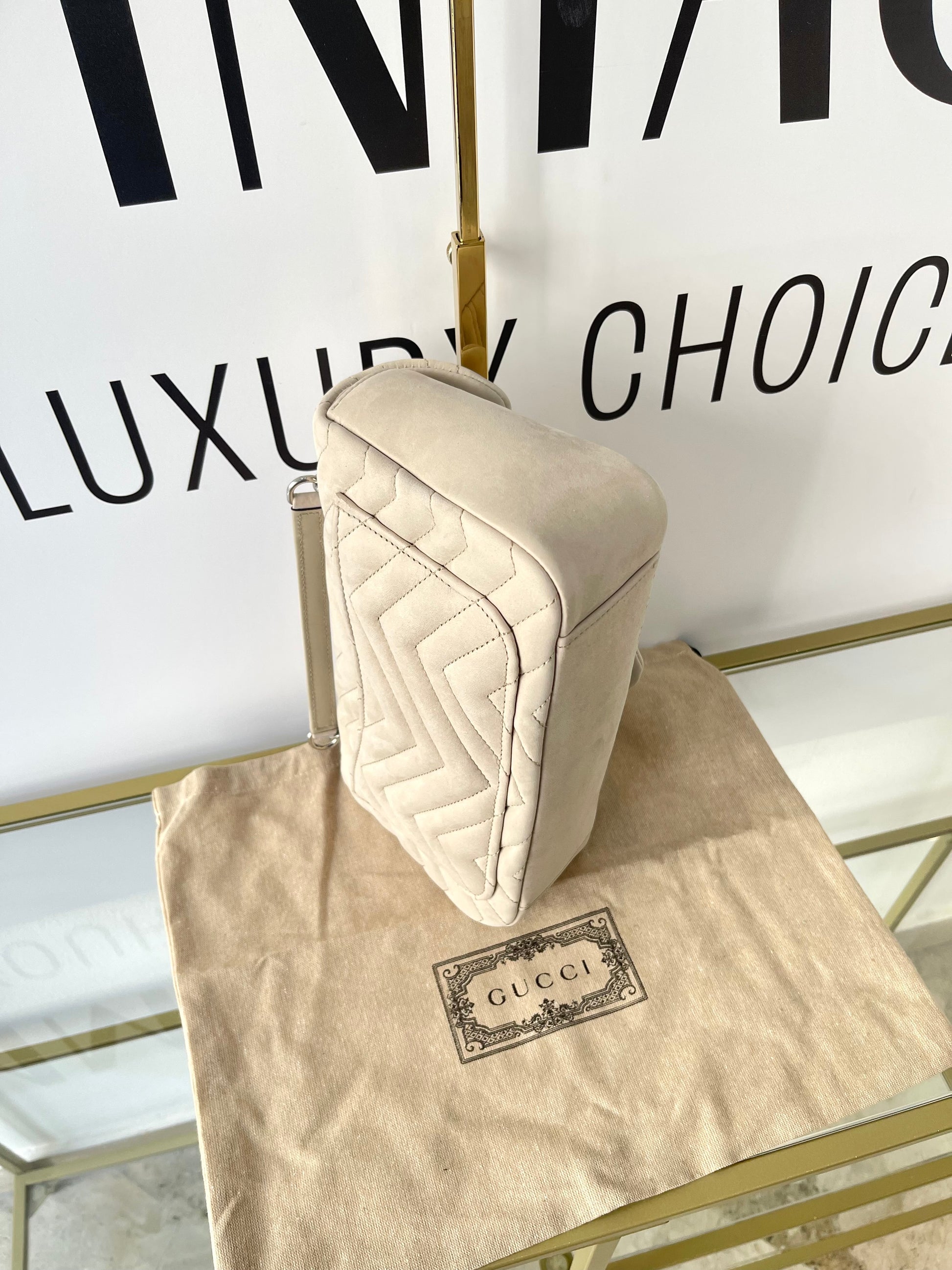 Borsa Marmont 26 GG in Nabuk Gucci