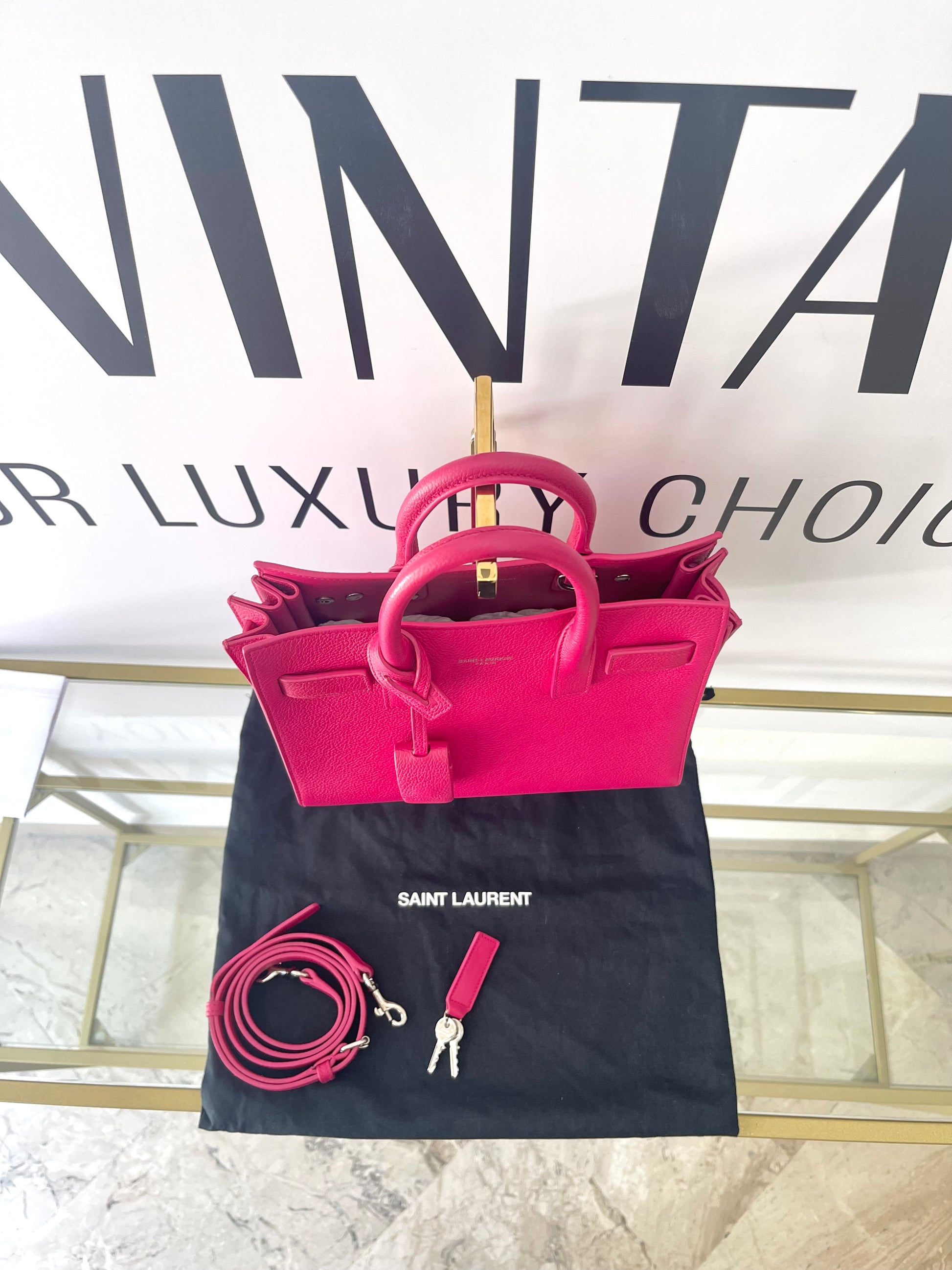 Borsa Sac De Jour Nano Saint Laurent