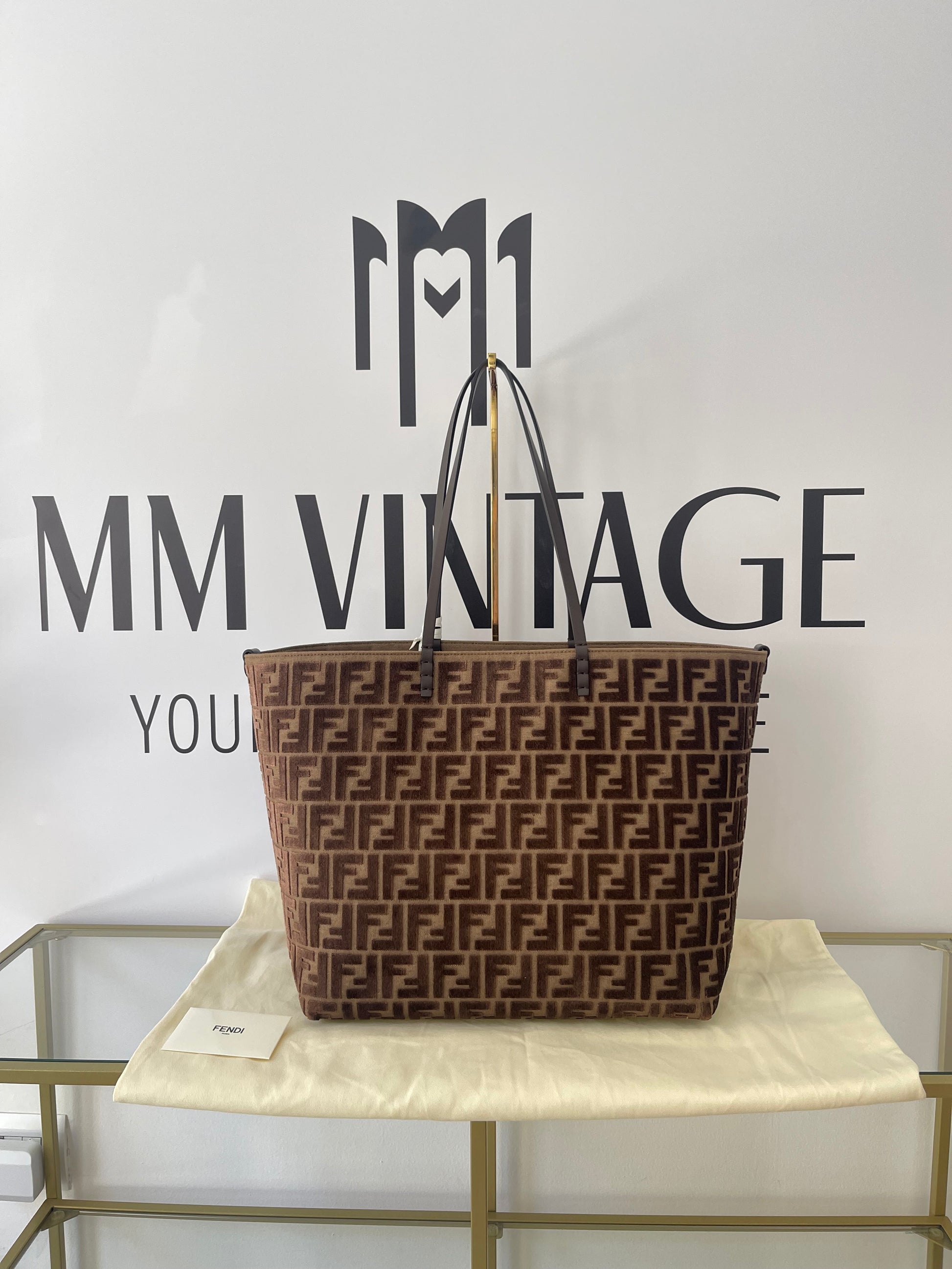 Borsa Zucca Roll reversibile Large Fendi