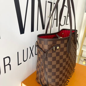 Borsa Neverfull PM Damier Ébène Louis Vuitton