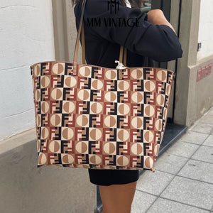 Borsa Shopping Roll Large Reversibile Fendi