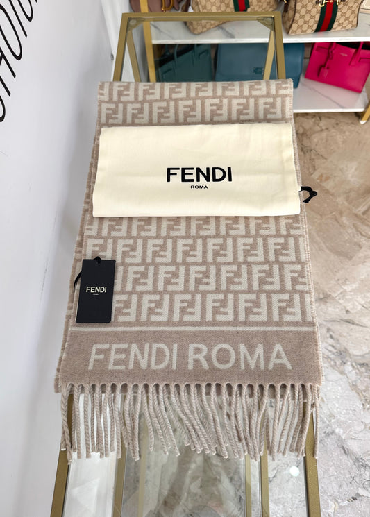 Sciarpa con motivo FF Jacquard Fendi