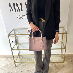 Borsa Galleria in saffiano Alabastro sfumato Prada