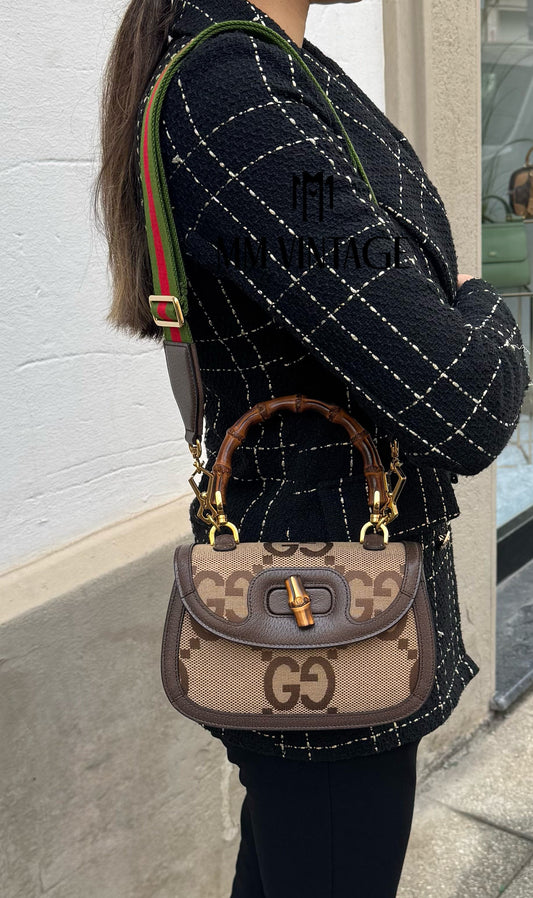 Borsa Bamboo 1947 Jumbo GG Gucci