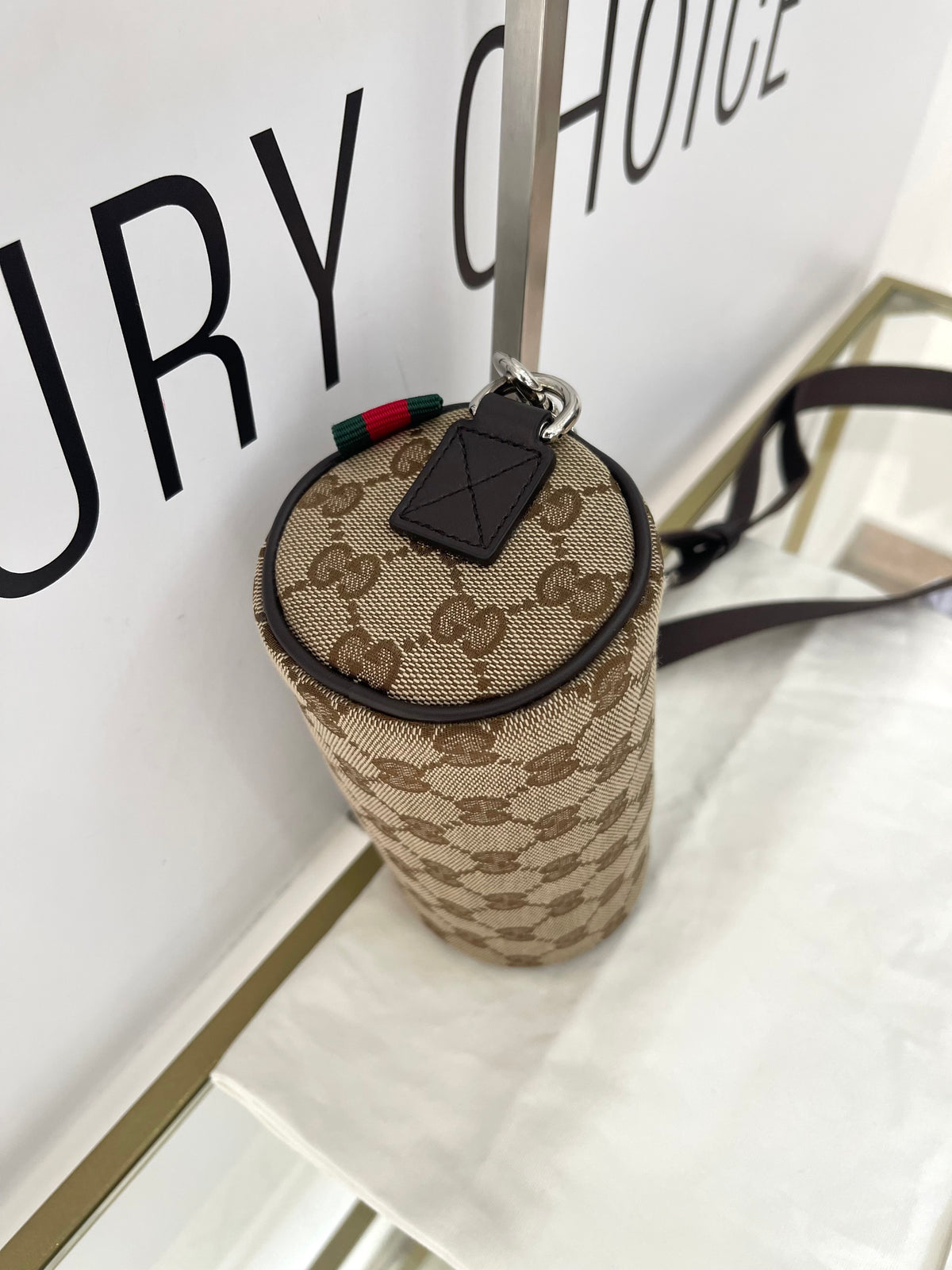 Borsa tracolla Cilindrica Mini GG Gucci