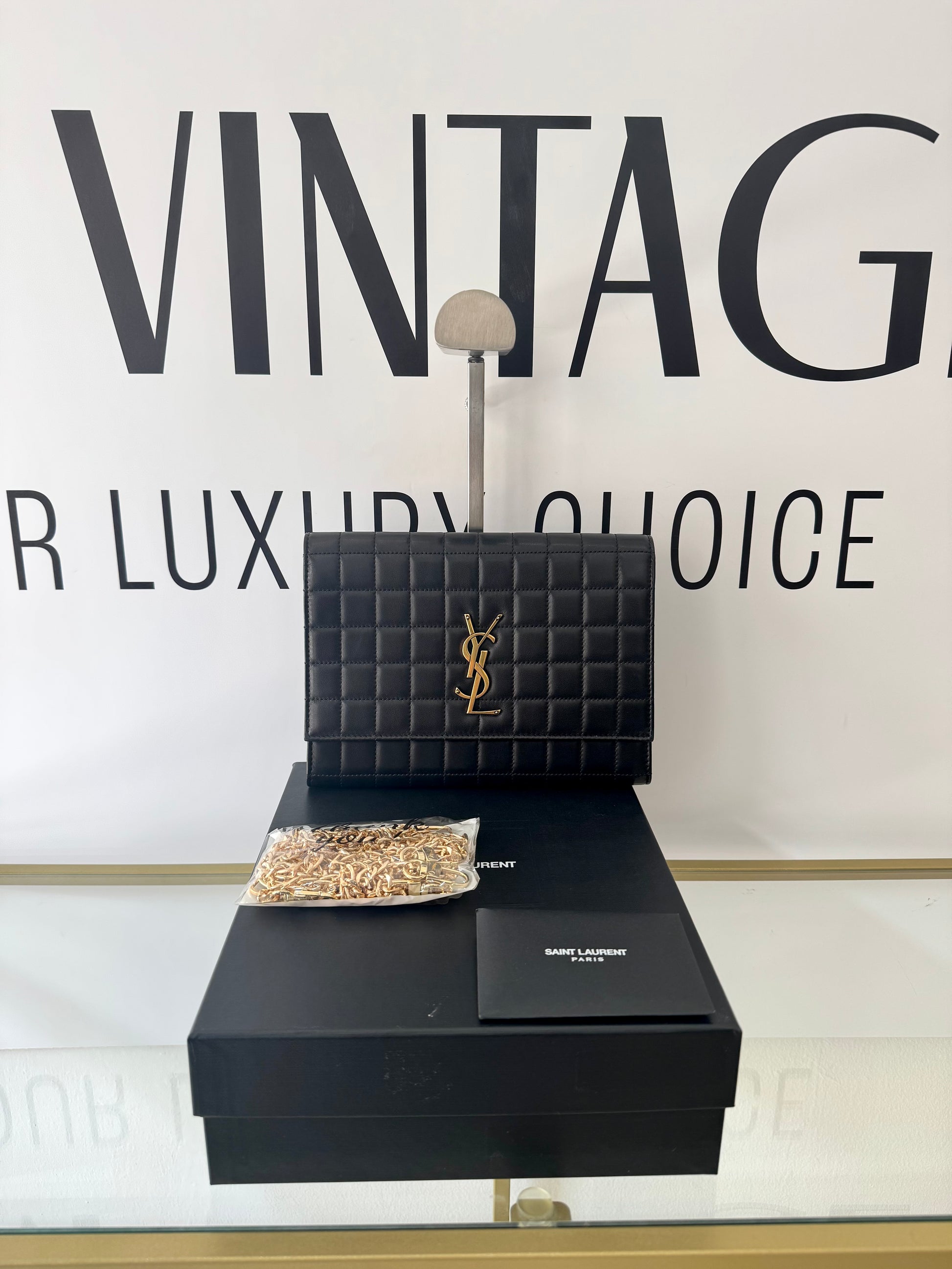 Pochette Cassandre matelassé Saint Laurent