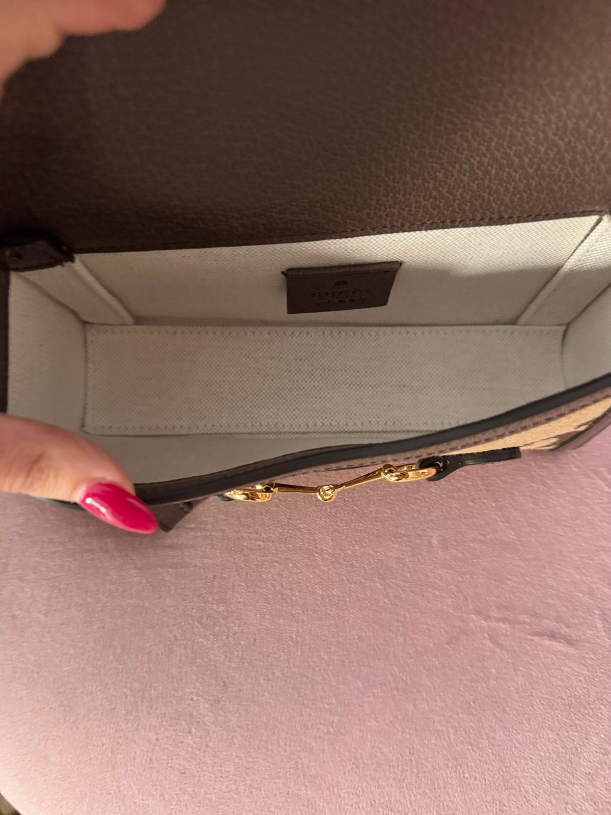 Borsa Mini Horsebit 1955 Jumbo GG Gucci