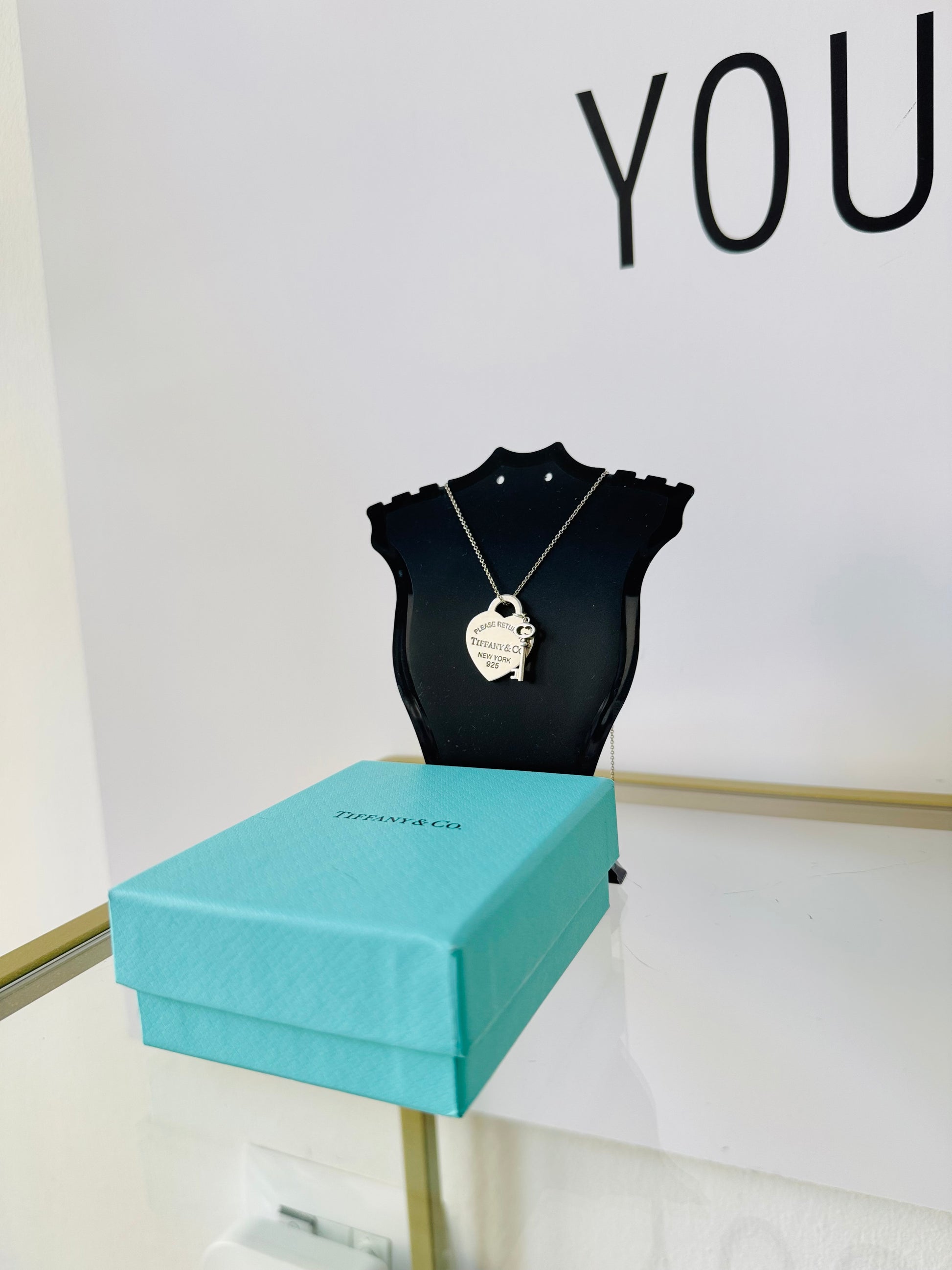 Girocollo cuore M con Chiave Tiffany