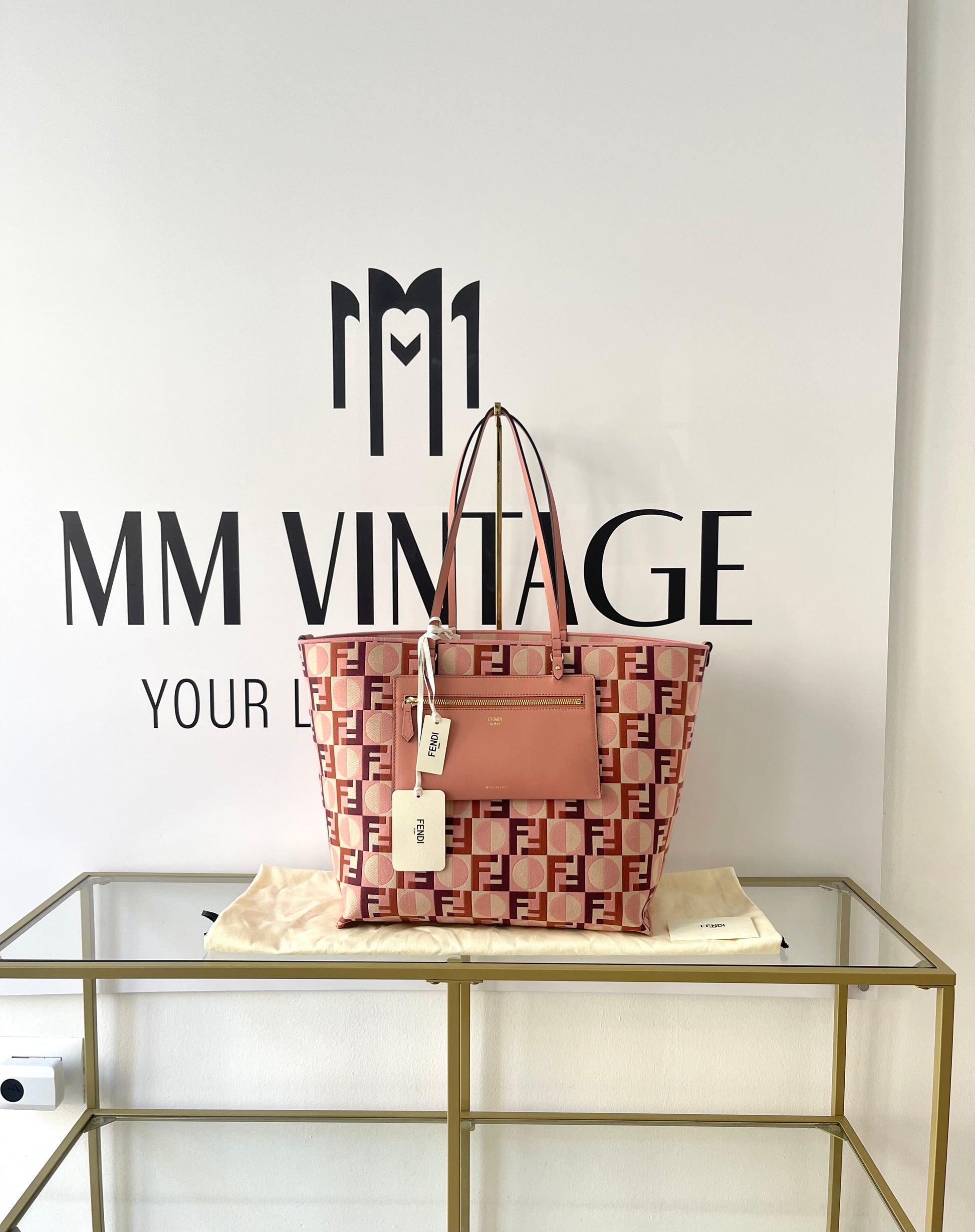 Borsa Shopping Roll Large reversibile Fendi