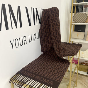 Sciarpa con motivo FF jacquard Fendi