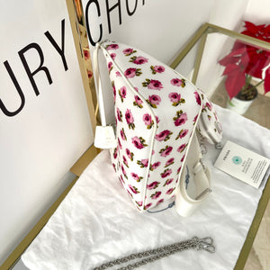 Borsa Re-Edition 2005 in Re-Nylon e Saffiano con motivo rose Prada