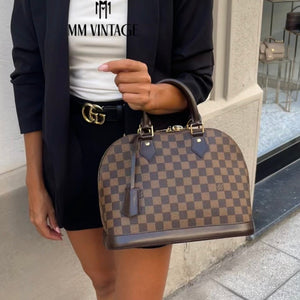Borsa Alma PM Damier Ébène Louis Vuitton