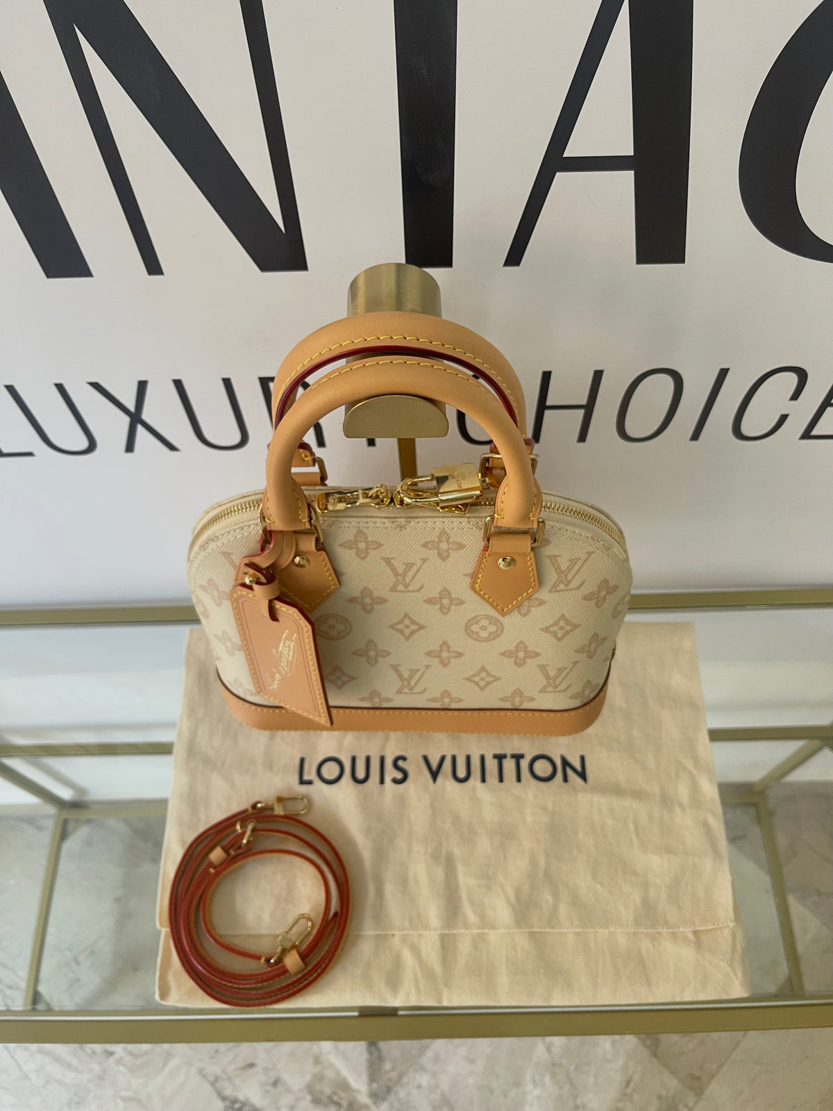 Borsa Alma BB Monogram Origine Lin Limited Edition Louis Vuitton