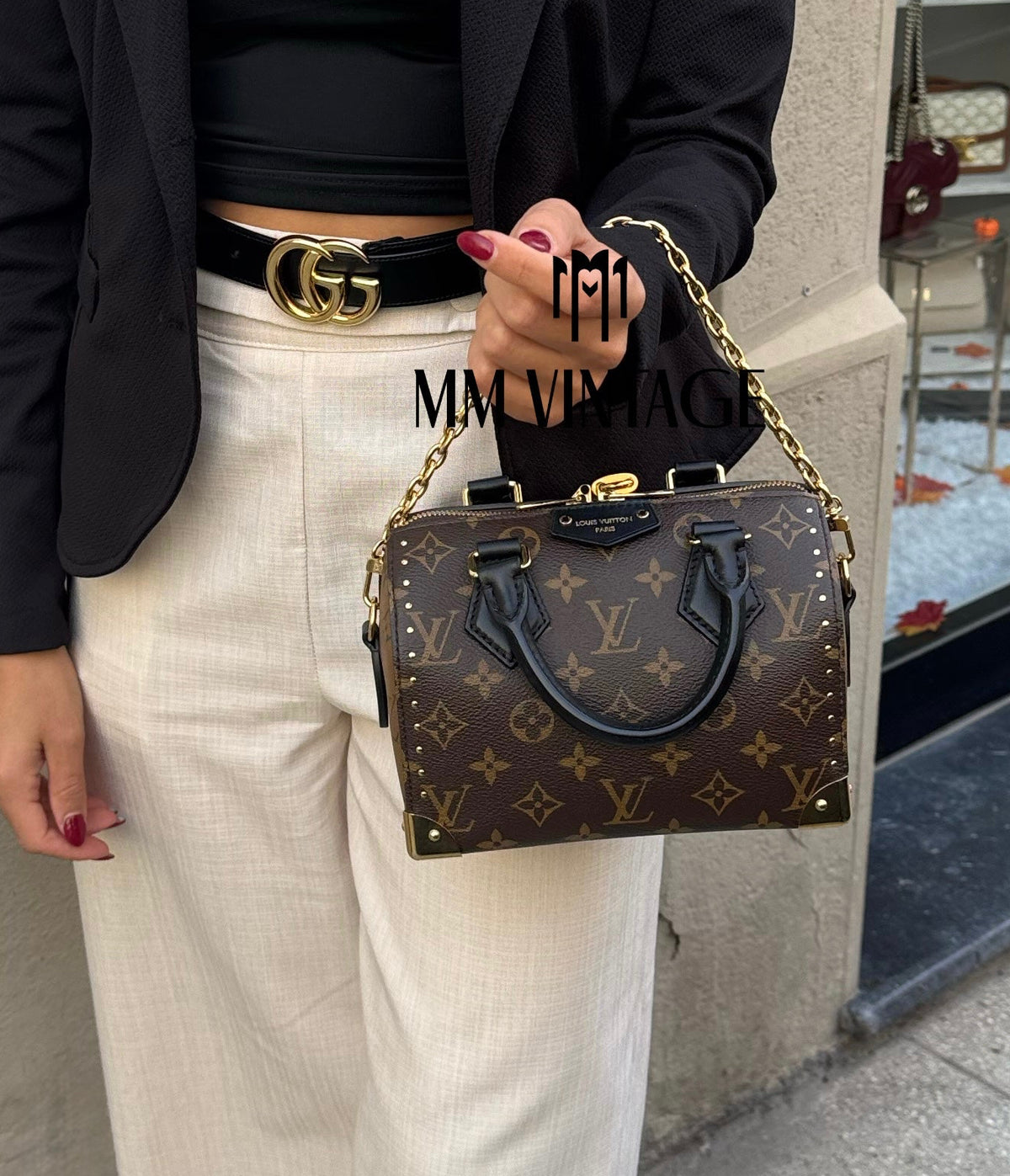 Borsa Speedy Trunk 20 Monogram Louis Vuitton