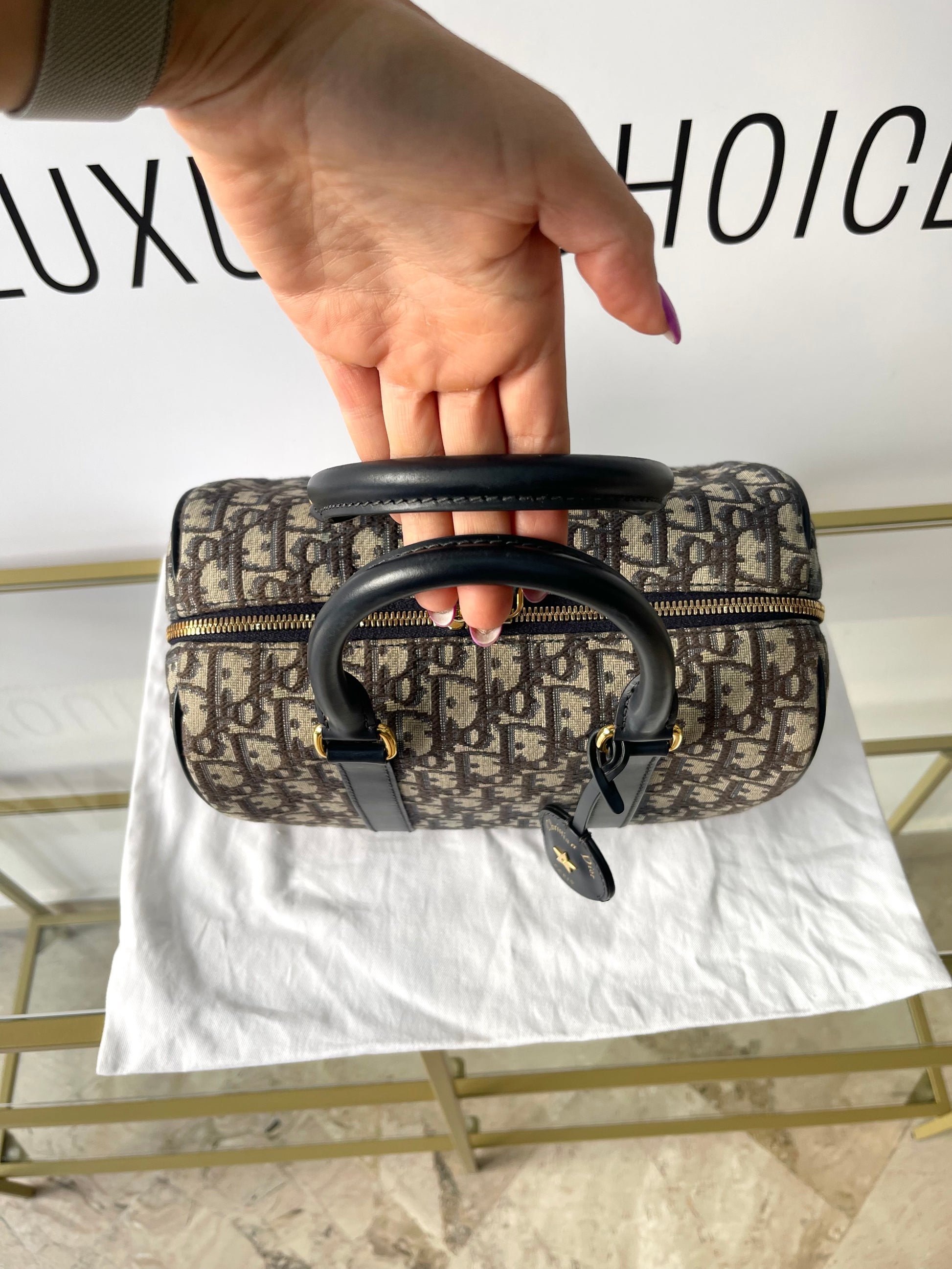 Borsa Dior Grove Jacquard Oblique Christian Dior