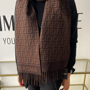 Sciarpa con motivo FF Jacquard Fendi