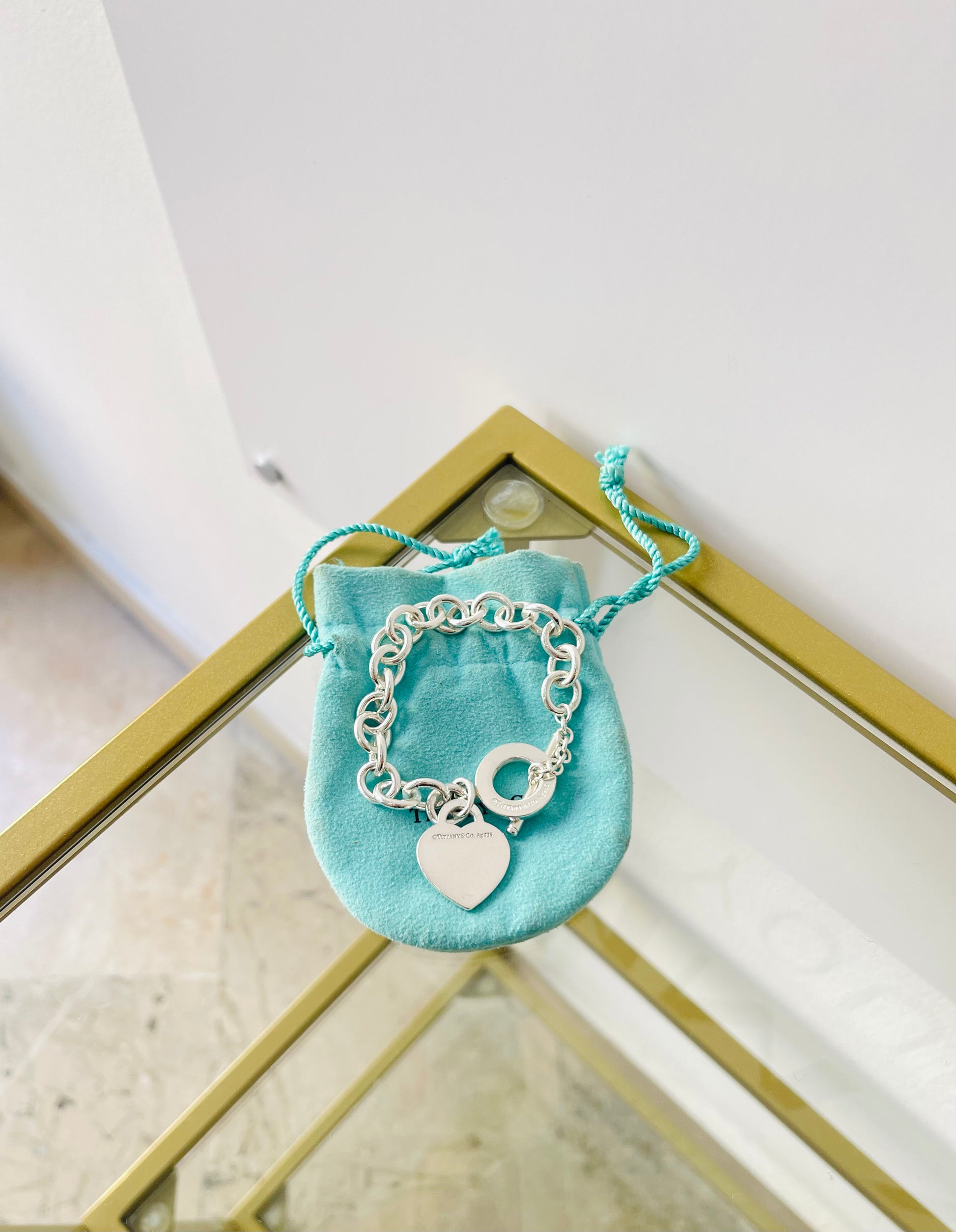 Bracciale a maglie cuore M Toggle Tiffany